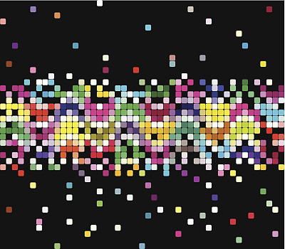 摘要彩色格子图案的技术背景图片下载