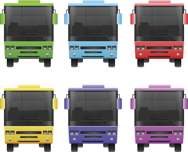 现代城市公共汽车图片下载