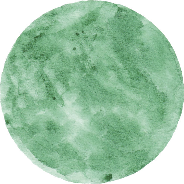 深绿色水彩圈图片下载