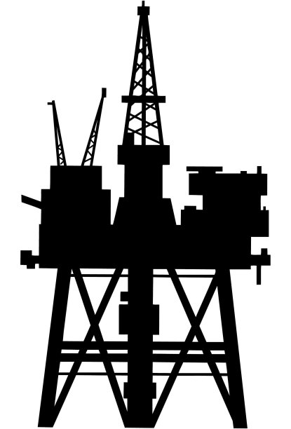海洋石油钻探矢量Clipart图片下载