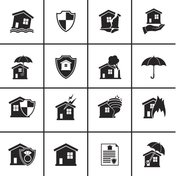 单位业主保险图标集图片下载