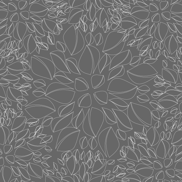 抽象线条风格的叶复古图案背景图片下载