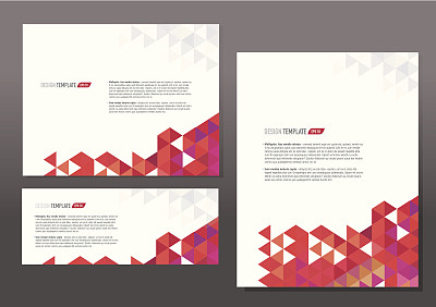 演示模板设置示例文本布局红橙色图片下载