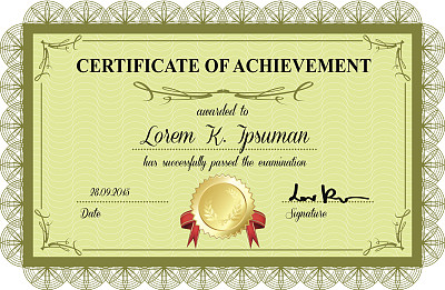 成就证书图片下载