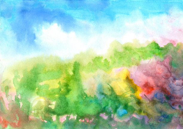 抽象水彩画的背景图片下载