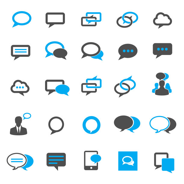 气泡图标图片下载