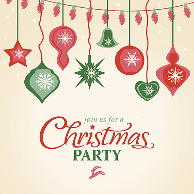 复古风格的圣诞装饰图片下载