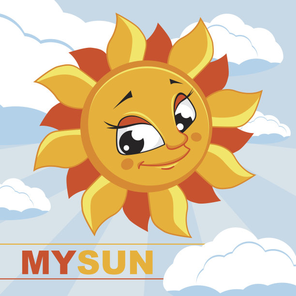 太阳。矢量插图。图片下载