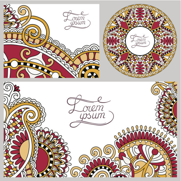 套花装饰背景，模板框架设计为c图片下载