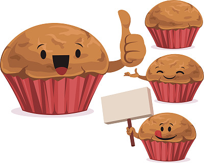 松饼卡通片C图片下载