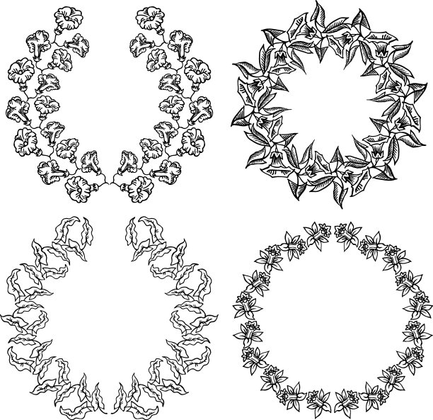 花的花圈图片下载