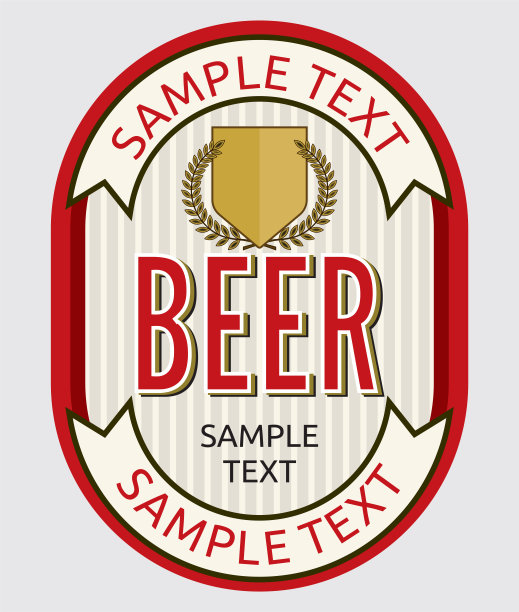 啤酒标签图片下载