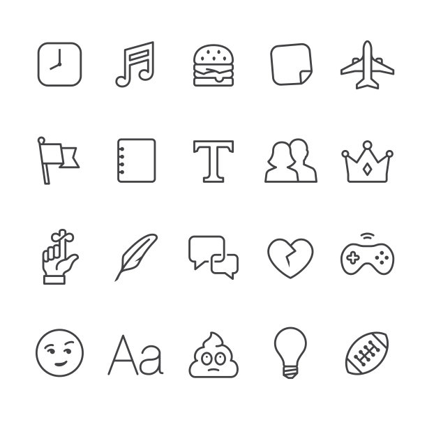 社交网络矢量图标图片下载