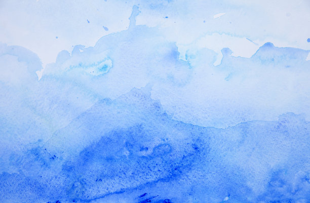 蓝色水彩背景图片下载