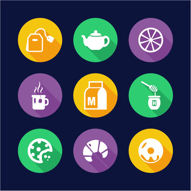 茶图标平面设计圈图片下载