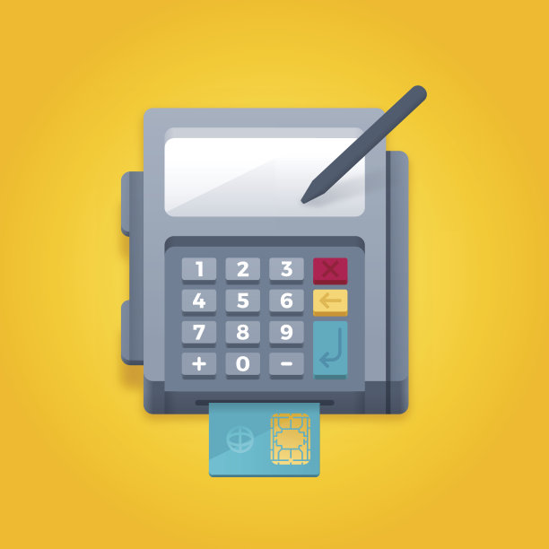 智能信用卡芯片读卡器付款终端机图片下载