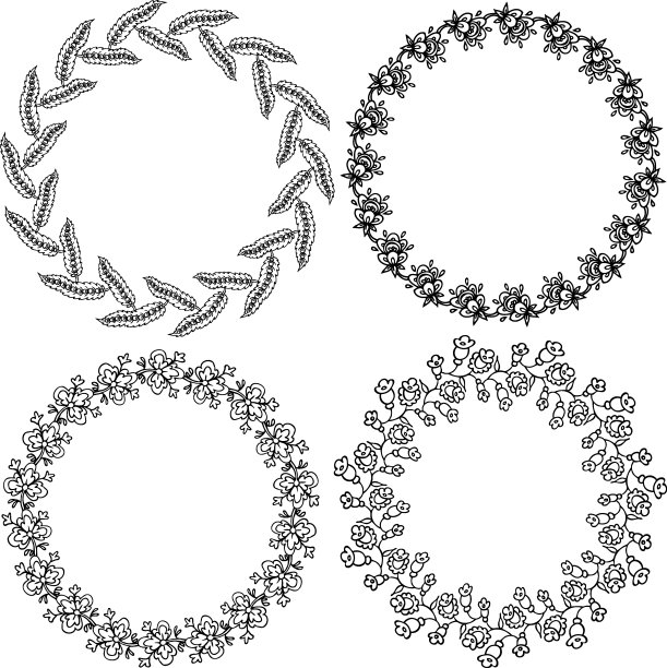 花的花圈图片下载