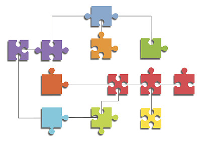 拼图流程图。图片下载