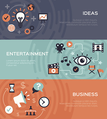 娱乐及商业横幅图片下载