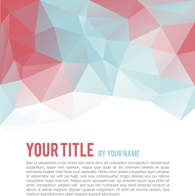 多边形设计与copyspace图片下载