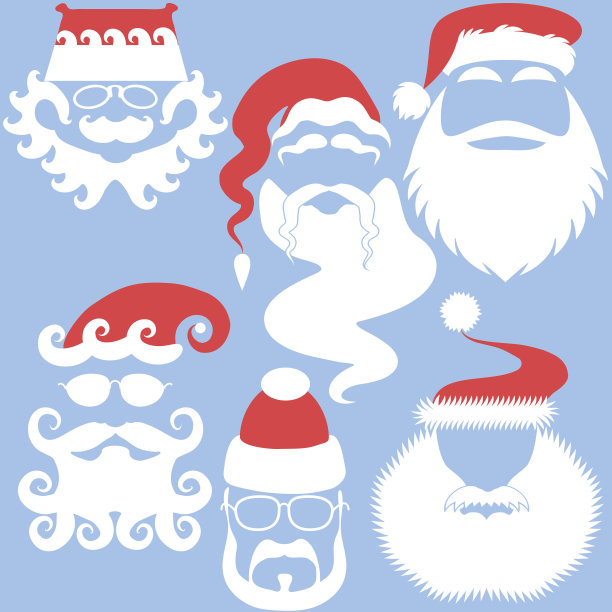 圣诞老人的面具图片下载