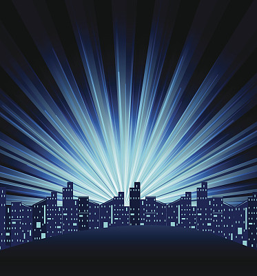 夜晚的城市背景图片下载