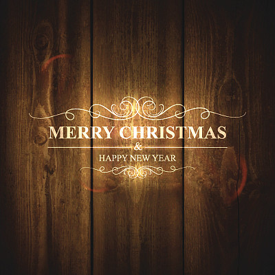 明亮的圣诞字母木制背景图片下载