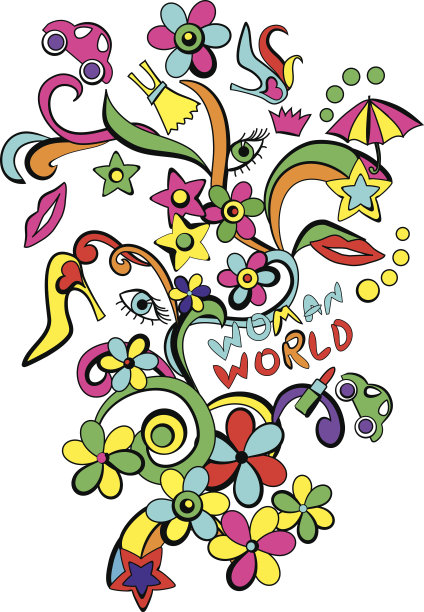 波普艺术女性世界图片下载