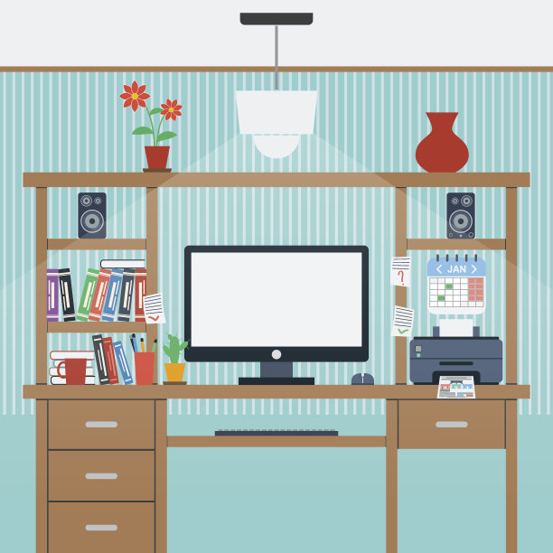 在家工作的概念图片下载