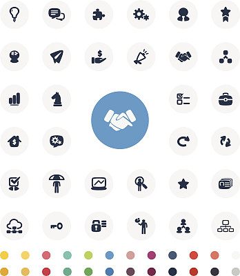 业务概念图标集图片下载