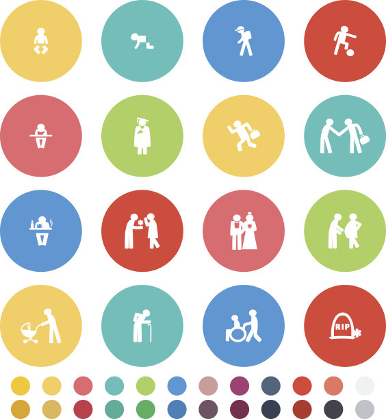 人类生活的图标图片下载