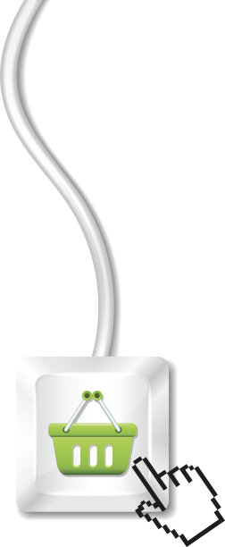 电脑键与购物车图片下载