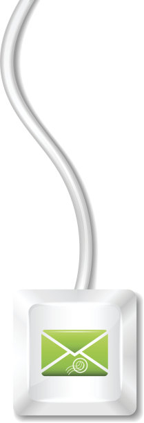 电脑键与信封图标图片下载