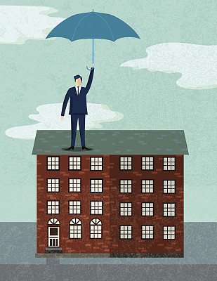 业主保险保护概念-商人图片下载