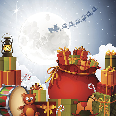 圣诞老人的袋子图片下载