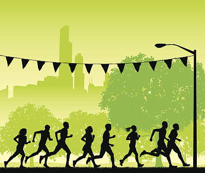 慢跑或跑步俱乐部背景图片下载