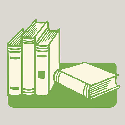 一个书架上有四本书图片下载