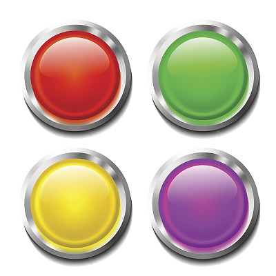 颜色光泽按钮设置为白色图片下载