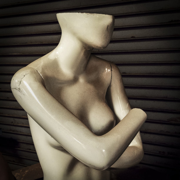 双臂交叉的人体模型图片下载