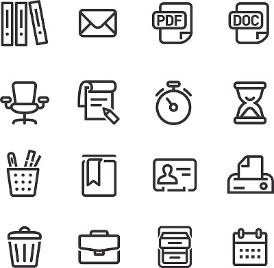 办公室工作图标系列系列图片下载