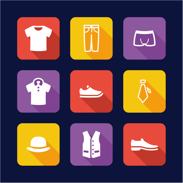 男装图标平面设计图片下载
