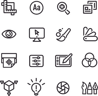 图形设计图标-线系列图片下载