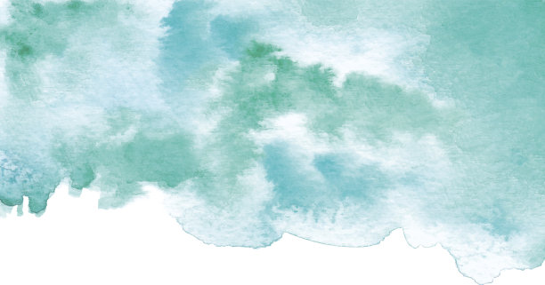水彩蓝绿色的背景图片下载