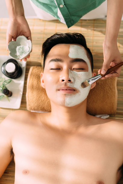 敷粘土面膜图片下载