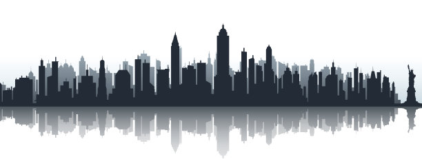 纽约剪影图片下载