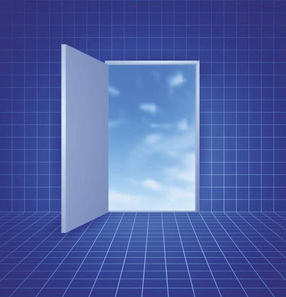 打开通往云景的门图片下载