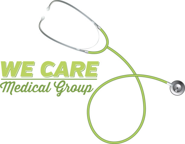 带有绿色文本的医疗组听诊器图片下载