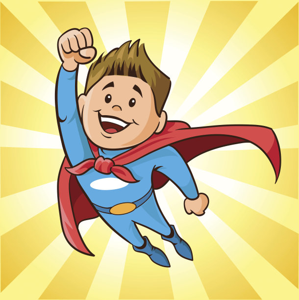 飞翔的男孩超级英雄图片下载