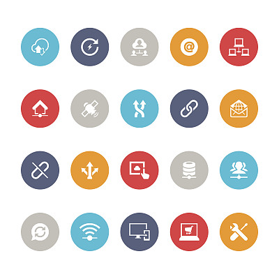 网络图标设置| 5color系列图片下载