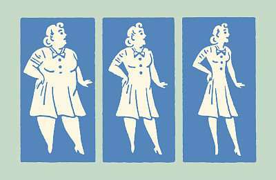 三张女人减肥的照片图片下载